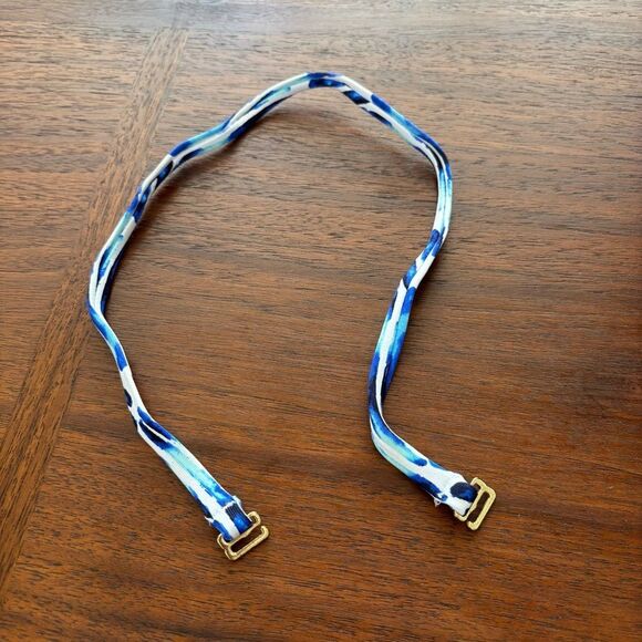 TOMMY BAHAMA Mare Navy Tide Dye Seashell Bandeau Pull-On Attachable Strap 6 - Picture 6 of 12